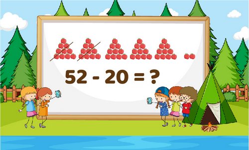 Phép trừ số có hai chữ số cho số có hai chữ số